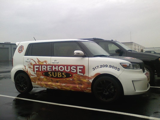 Firehouse Subs — Scion xB Partial Wrap
